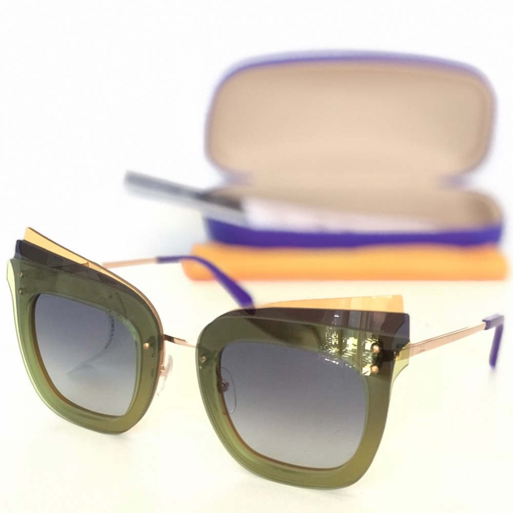 Emilio Pucci Modified Cat Eye Sunglasses